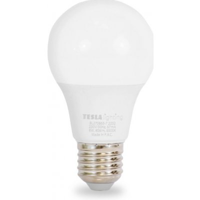 Tesla Lighting LED žárovka E27, 8 W, 806 lm, 6500 K – Hledejceny.cz