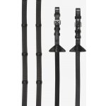 LeMieux Měkké gumové otěže se zarážkami Soft Rubber Black/Silver Drezurní – Hledejceny.cz