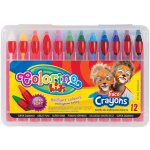 Colorino Barvy na obličej v plastovém pouzdře 12 barev – Zboží Dáma
