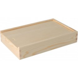 ČistéDřevo Dřevěná krabička na fotografie ve formátu 15x21 cm