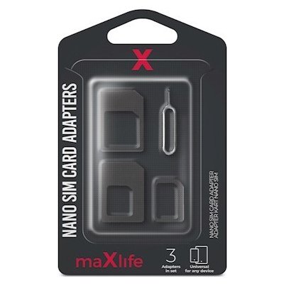 MaxLife Sada adaptérů Nano SIM – Zbozi.Blesk.cz