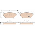 Sada brzdových destiček, kotoučová brzda TRW GDB1984 | Zboží Auto