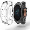 Obal a kryt k chytrým hodinkám PROTEMIO 87846 TPU HALF COVER Kryt pro Garmin Fenix 8 43mm průhledný