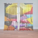Sablio Záclony Deštníky: 2ks 150x250cm – Hledejceny.cz