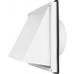 Ventishop VMNKb 100 mm nerezová s klapkou a přírubou bílá – Hledejceny.cz