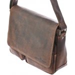 Greenwood pánská kožená taška Green Wood 116H-SND hnědá – Zboží Dáma
