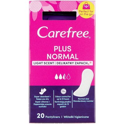 Carefree Plus Normal intimky s jemnou vůní 20 ks