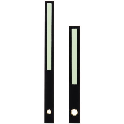 Luminiscenční kovové hodinové ručičky B39 (100 mm, 78 mm) - černé – Zboží Mobilmania