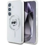 Karl Lagerfeld Magnetic IML Metal Choupette Head Samsung S25 bílé KLHMS25SHLSCHH – Zboží Mobilmania