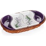 Banquet miska v košíku Lavender 4 díly OK 30,5 cm – Zboží Mobilmania