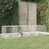 Klec pro hlodavce zahrada-XL 4dílná klec pro králíka 217 x 79 x 54 cm