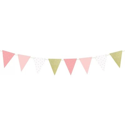 PartyDeco Vlaječková girlanda 1.narozeniny holčičky – Zboží Dáma