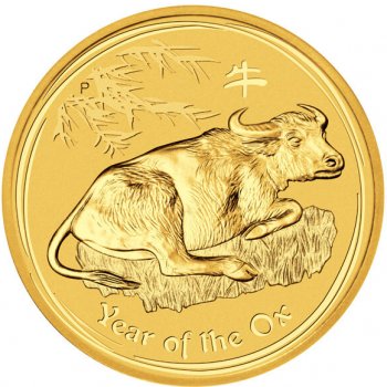 Perth Mint Zlatá mince Rok Buvola Lunární Série II 2009 1/4 oz