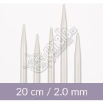 Ponožkové jehlice Drops 5x 02 mm, hliník – Hledejceny.cz