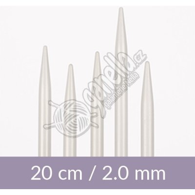 Ponožkové jehlice Drops 5x 02 mm, hliník – Hledejceny.cz