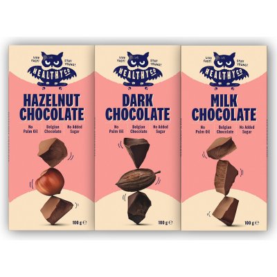 HealthyCo Chocolate bez cukru mléčná 100 g – Zboží Mobilmania