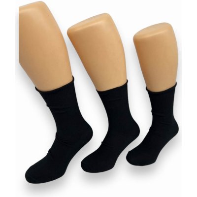 Fashion pánské bavlněné ponožky černé barvy 5x parů Černá