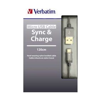 Verbatim 48856 USB 2.0 A M - micro B M, 1,2m, šedý