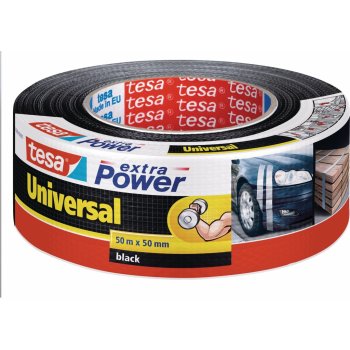 tesa Extra Power Universal textilní páska 50 m x 50 mm černá