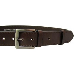 Penny Belts pánský kožený opasek 25-1-40 hnědý