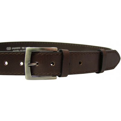 Penny belts pánský kožený opasek 25-1-40 brown – Sleviste.cz