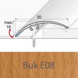 Profil Team Přechodový profil buk E08 50mm 0,93 m