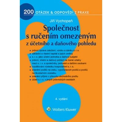 Jiří Vychopeň: Společnost s ručením omezeným z účetního a daňového pohledu – Hledejceny.cz