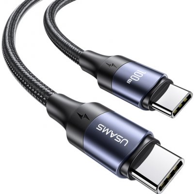 USAMS 34186 USAMS U-71 100W kabel USB Typ-C - Typ-C 120cm, černý – Hledejceny.cz