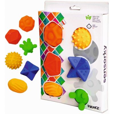 Hencz Toys Edukační barevné míčky ježečci 5ks v krabičce – Zboží Dáma