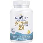 Nordic Naturals Ultimate Omega 2X + Vitamín D3, 2150 mg + 1000 IU, Citrón, 60 softgelových kapslí – Hledejceny.cz