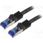 LogiLink C6A083S RJ45 CAT 6A S/FTP 7,5m černý – Zboží Živě