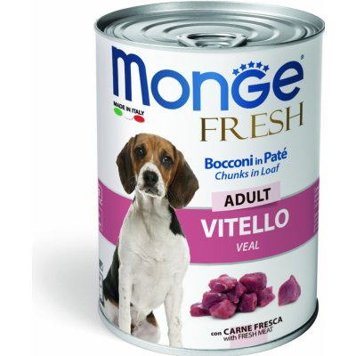 Monge Fresh Dog Vitello Adult 400 g – Zboží Mobilmania