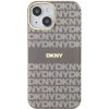 Pouzdro a kryt na mobilní telefon Apple DKNY Repeat Pattern Tonal Stripe kryt s MagSafe pro iPhone 15 - béžový 57983120236