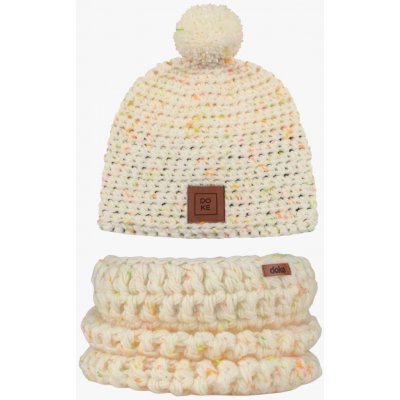 Doke Dětský set háčkovaný kulich neon tweed – Hledejceny.cz