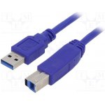 Gembird CCP-USB3-AMBM-0.5M USB 3.0, USB A vidlice, USB B, vidlice, zlacený, 0,5m, modrý – Zbozi.Blesk.cz