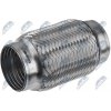 NTY Pružná spojka výfuku 63MM X 150MM/ocelový nerezová (UV-001)