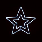 ACA DECOR 2x Neonová Hvězda do okna 18W studená bílá barva IP44 – Sleviste.cz