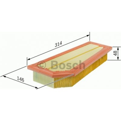 Vzduchový filtr Bosch F 026 400 134 – Hledejceny.cz