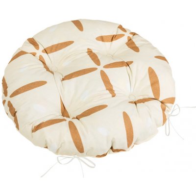 Bellatex Adéla prošívaný kulatý 40 cm Křížky hnědé – Zboží Dáma