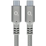O2 198627 USB-C x C, 1,2m, šedý – Zboží Živě
