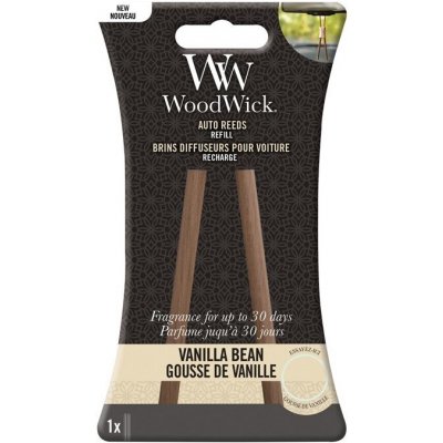 Woodwick náhradní vonné tyčinky do auta Vanilla Bean