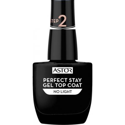 Astor Perfect Stay Gel Top Coat krycí lak na nehty 001 Transparent 12 ml