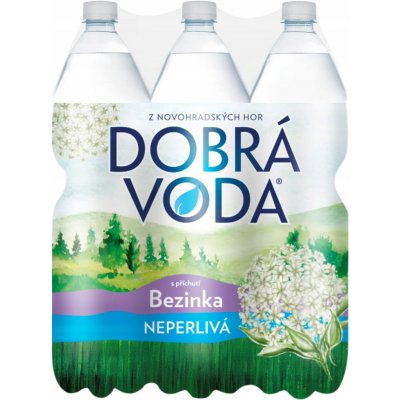 Dobrá voda bezinka neperlivá 6 x 1,5 l – Hledejceny.cz