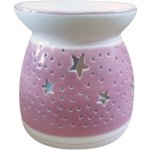 Anděl Přerov Aroma lampa keramická s hvězdami 11 cm růžová – Hledejceny.cz