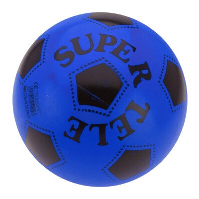 Mondo Gumový potištěný míč SUPER TELE B modrá – Zboží Dáma