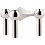 STOFF NAGEL Designový svícen STOFF Nagel Chrome, stříbrná barva, kov – Sleviste.cz