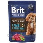 Brit Premium by Nature Adult Dog Fillets in Gravy with Lamb & Green Peas 85 g – Sleviste.cz