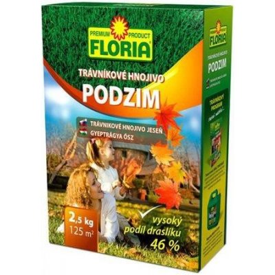 Hnojivo Agro Floria podzimní trávníkové hnojivo 2.5kg – Zbozi.Blesk.cz