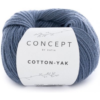 Pletací příze katia Cotton Yak 50g Cotton-Yak: 116 - Jeans – Hledejceny.cz