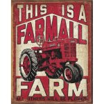 Plechová cedule Farmall Farm 40 cm x 32 cm – Zboží Dáma